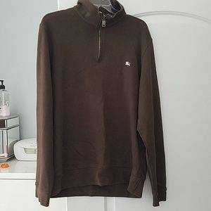Burberry london half zip long sleeve